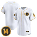 tocy C.Reds White-Gold Vapor Premier Limited Home Blank Player Stitched Jerseys
