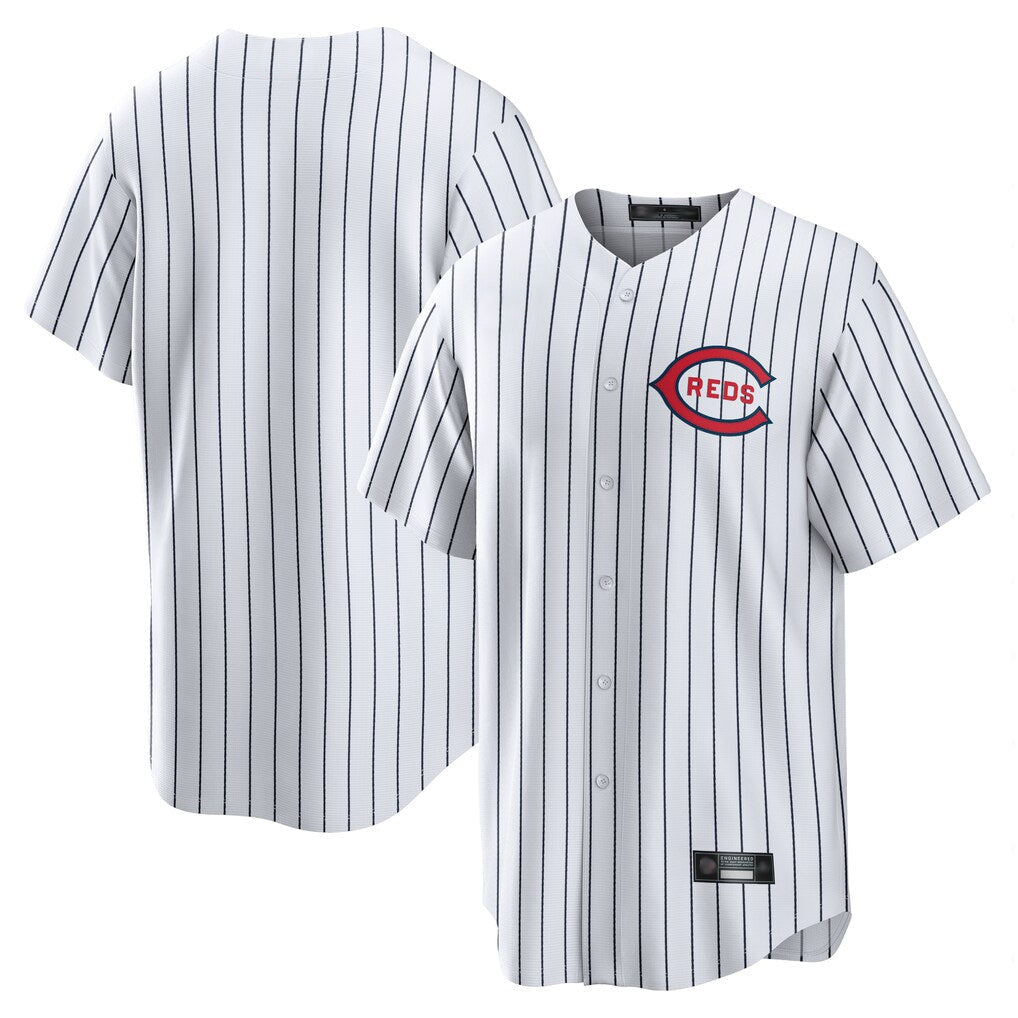 tocy C.Reds White Stripe Field of Dreams Game Home Blank Player Stitched Jerseys