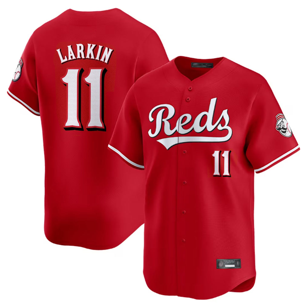 tocy C.Reds #11 Barry Larkin Player Red Home Limited Stitched Jerseys