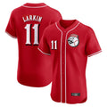 tocy C.Reds #11 Barry Larkin Player Red Limited Elite Home Game Stitched Jerseys