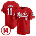 tocy C.Reds #11 Barry Larkin Player Red Vapor Premier Limited Home Stitched Jerseys