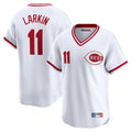 tocy C.Reds #11 Barry Larkin Player White Cooperstown Collection Limited T-shirt Home Stitched Jerseys