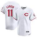 tocy C.Reds #11 Barry Larkin Player White Limited Home Stitched Jerseys