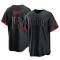 tocy C.Reds #14 Pete Rose Player Black City Connect Home Game Stitched Jerseys