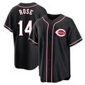 tocy C.Reds #14 Pete Rose Player Black Fashion Out Home Game Stitched Jerseys