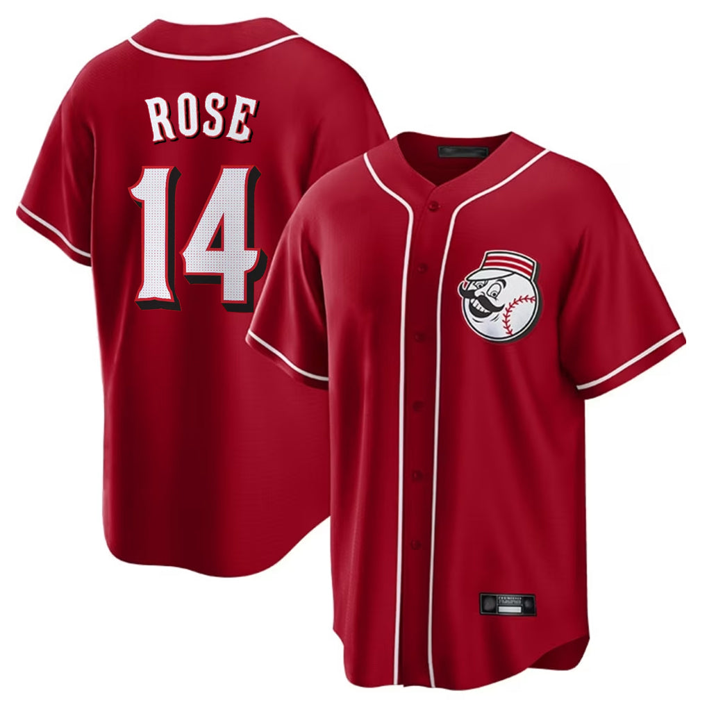 tocy C.Reds #14 Pete Rose Player Red Home Game Stitched Jerseys