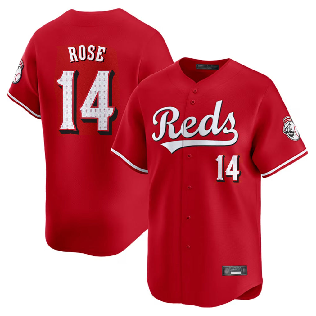 tocy C.Reds #14 Pete Rose Player Red Home Limited Stitched Jerseys