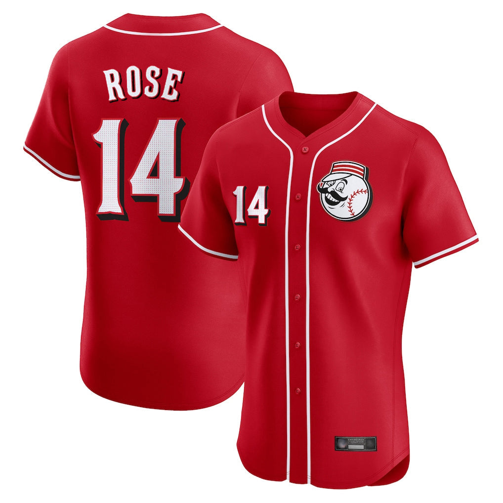 tocy C.Reds #14 Pete Rose Player Red Limited Elite Home Game Stitched Jerseys