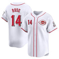 tocy C.Reds #14 Pete Rose Player White Home Limited Stitched Jerseys