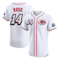 tocy C.Reds #14 Pete Rose Player White Speedway Classic Limited Elite Home Stitched Jerseys