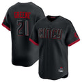 tocy C.Reds #21 Hunter Greene Player Black City Connect Home Limited Stitched Jerseys