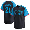 tocy C.Reds #21 Hunter Greene Player Navy Limited National League All-Star Game Stitched Jerseys