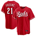 tocy C.Reds #21 Hunter Greene Player Red Home Game Stitched Jerseys