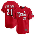 tocy C.Reds #21 Hunter Greene Player Red Home Limited Stitched Jerseys