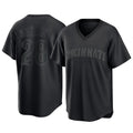 tocy C.Reds #28 Eugenio Su¡§¡érez Player Black T-shirt Game Home Stitched Jerseys