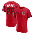 tocy C.Reds #28 Eugenio Su¡§¡érez Player Red 2026 City Connect Limited Home Stitched Jerseys