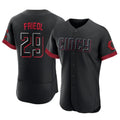tocy C.Reds #29 TJ Friedl Player Black City Connect Limited Elite Home Stitched Jerseys
