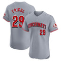 tocy C.Reds #29 TJ Friedl Player Gray Limited Elite Home Stitched Jerseys
