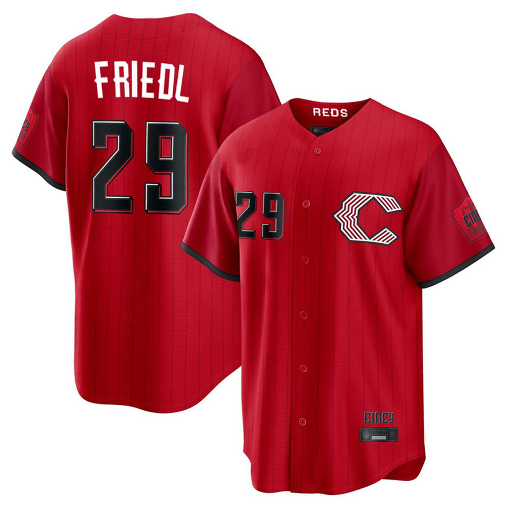 tocy C.Reds #29 TJ Friedl Player Red 2026 City Connect Home Game Stitched Jerseys
