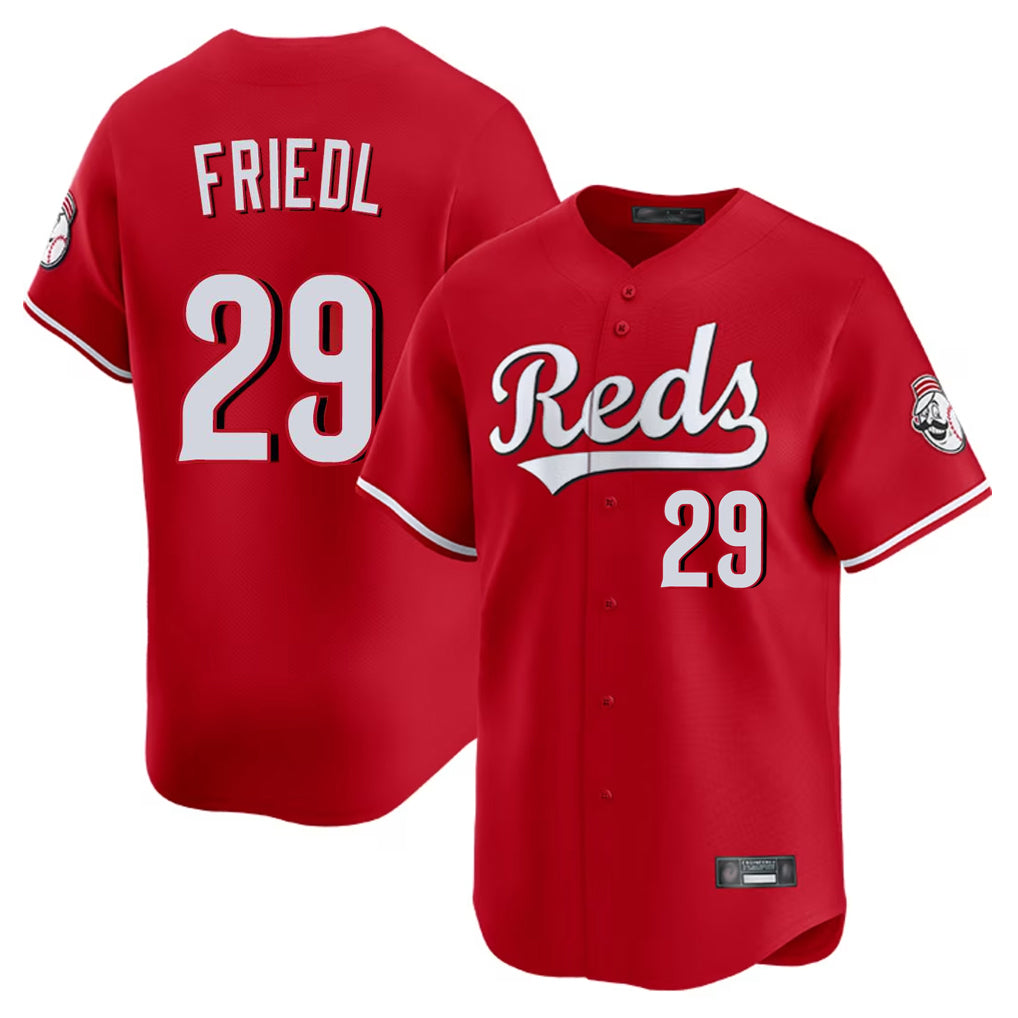 tocy C.Reds #29 TJ Friedl Player Red Home Limited Stitched Jerseys
