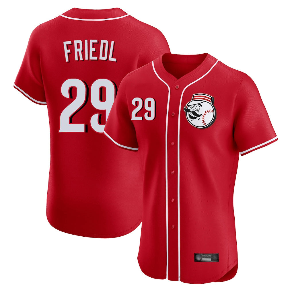 tocy C.Reds #29 TJ Friedl Player Red Limited Elite Home Game Stitched Jerseys