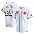 tocy C.Reds #29 TJ Friedl Player White Speedway Classic Home Limited Stitched Jerseys