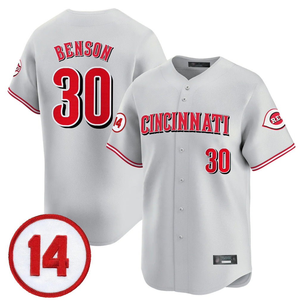 tocy C.Reds #30 Ken Griffey Player Gray Vapor Premier Limited Home Stitched Jerseys