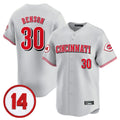 tocy C.Reds #30 Ken Griffey Player Gray Vapor Premier Limited Home Stitched Jerseys