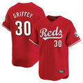 tocy C.Reds #30 Ken Griffey Player Red Home Limited Stitched Jerseys