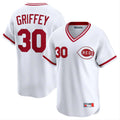 tocy C.Reds #30 Ken Griffey Player White Cooperstown Collection Limited T-shirt Home Stitched Jerseys