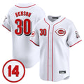 tocy C.Reds #30 Ken Griffey Player White Vapor Premier Limited Home Stitched Jerseys