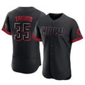 tocy C.Reds #35 Jose Trevino Player Black City Connect Limited Elite Home Stitched Jerseys