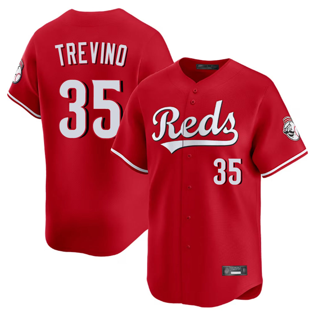 tocy C.Reds #35 Jose Trevino Player Red Home Limited Stitched Jerseys