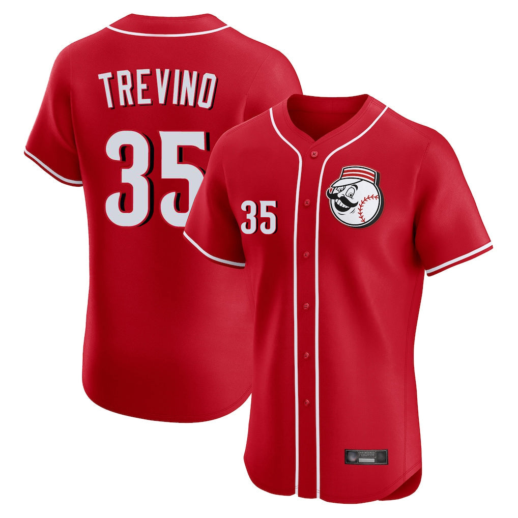 tocy C.Reds #35 Jose Trevino Player Red Limited Elite Home Game Stitched Jerseys