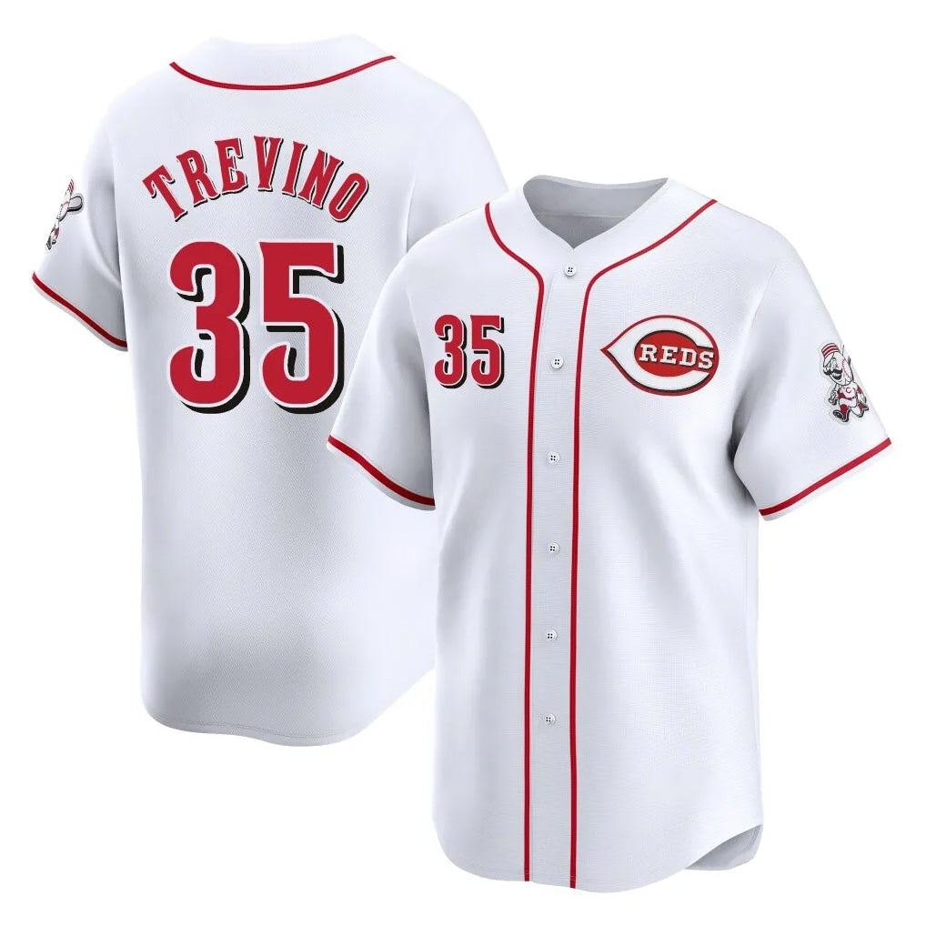 tocy C.Reds #35 Jose Trevino Player White Home Limited Stitched Jerseys