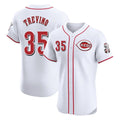 tocy C.Reds #35 Jose Trevino Player White Limited Elite Home Stitched Jerseys