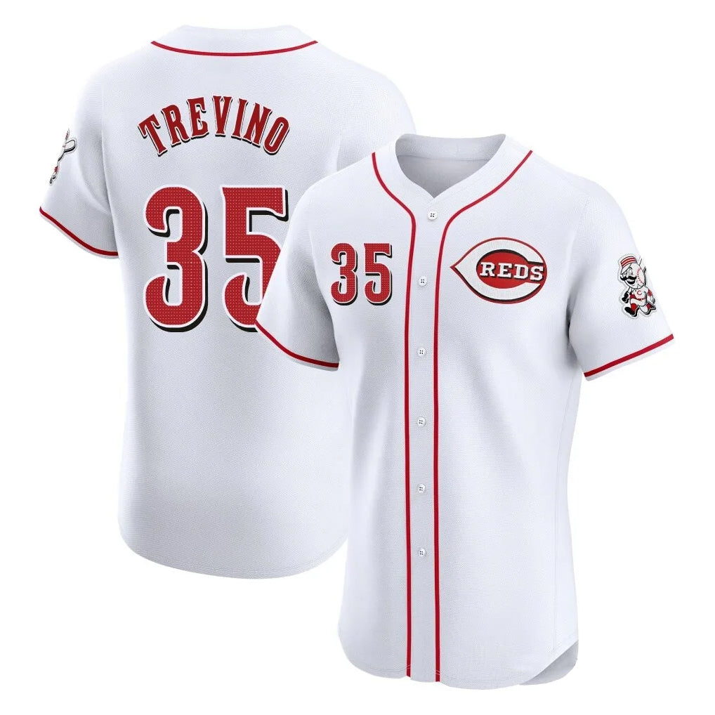 tocy C.Reds #35 Jose Trevino Player White Limited Elite Home Stitched Jerseys