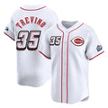 tocy C.Reds #35 Jose Trevino Player White Speedway Classic Home Limited Stitched Jerseys
