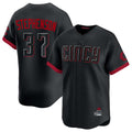 tocy C.Reds #37 Tyler Stephenson Player Black City Connect Home Limited Stitched Jerseys