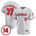 tocy C.Reds #37 Tyler Stephenson Player Gray Vapor Premier Limited Home Stitched Jerseys