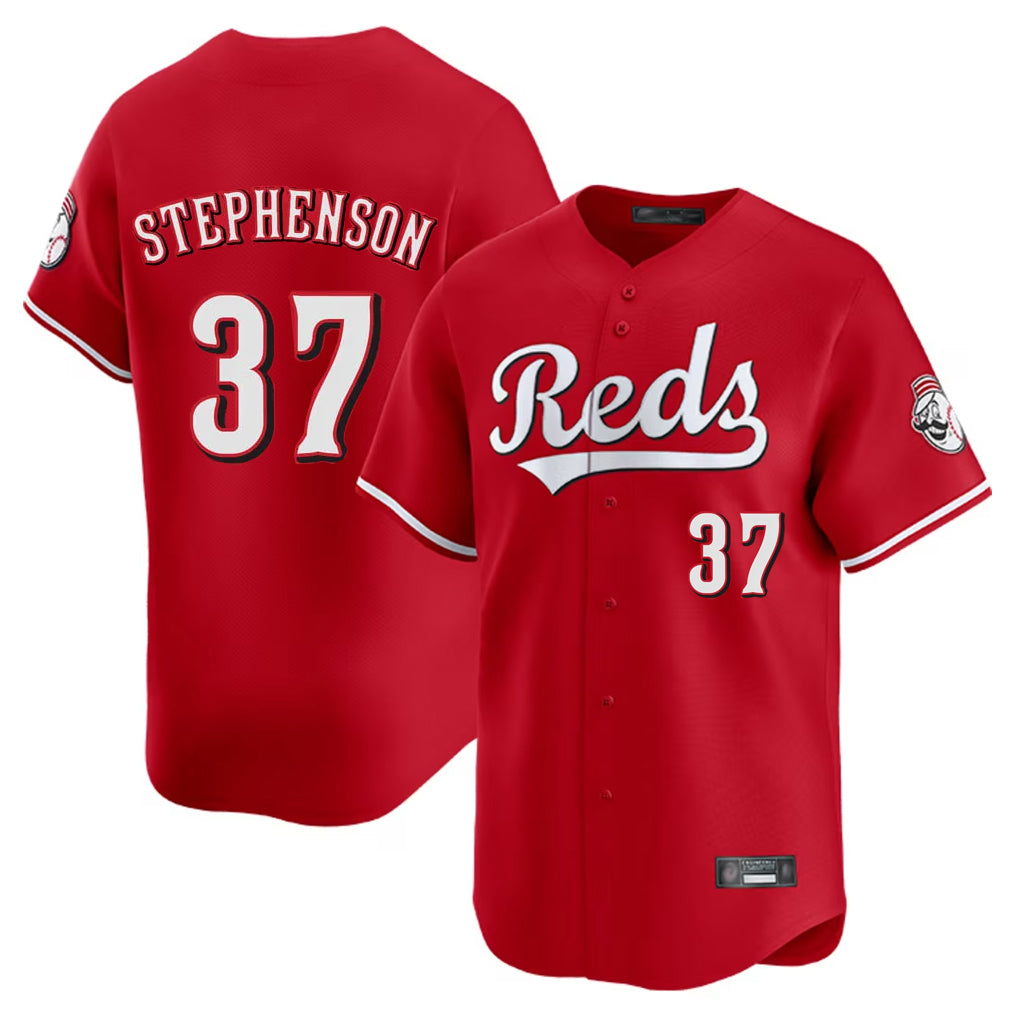 tocy C.Reds #37 Tyler Stephenson Player Red Home Limited Stitched Jerseys