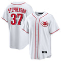 tocy C.Reds #37 Tyler Stephenson Player White Game Home Stitched Jerseys