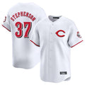 tocy C.Reds #37 Tyler Stephenson Player White Limited Home Stitched Jerseys