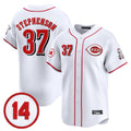 tocy C.Reds #37 Tyler Stephenson Player White Vapor Premier Limited Home Stitched Jerseys