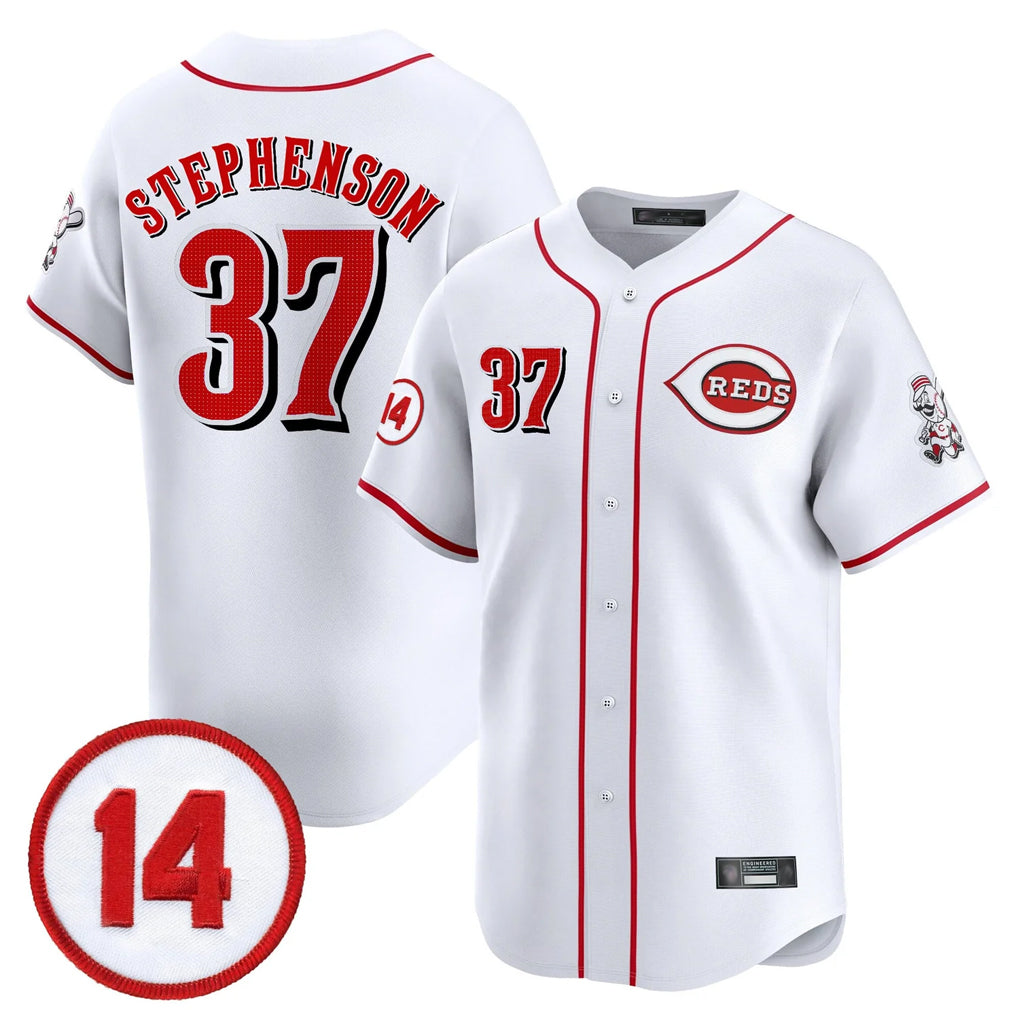 tocy C.Reds #37 Tyler Stephenson Player White Vapor Premier Limited Home Stitched Jerseys