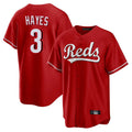 tocy C.Reds #3 Ke'Bryan Hayes Player Red Home Game Stitched Jerseys