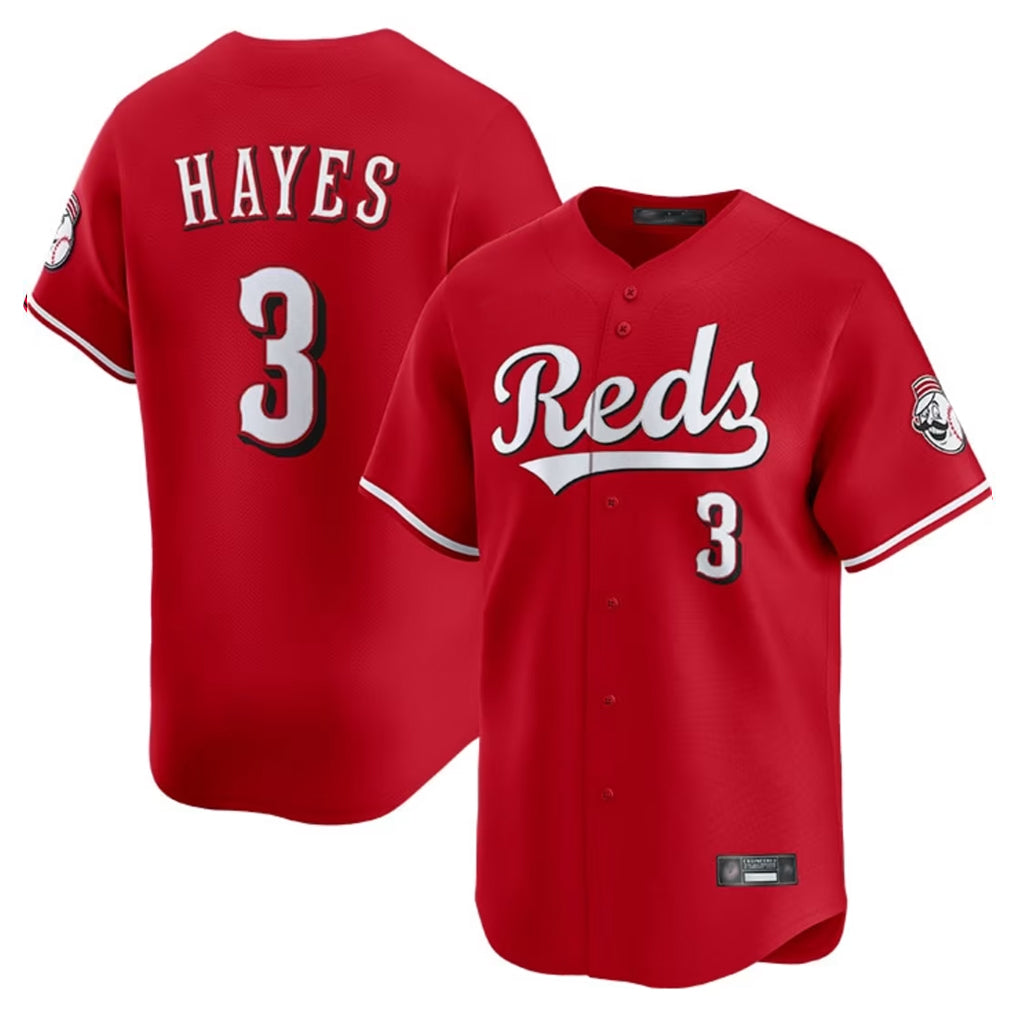 tocy C.Reds #3 Ke'Bryan Hayes Player Red Home Limited Stitched Jerseys