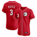 tocy C.Reds #3 Ke'Bryan Hayes Player Red Limited Elite Home Game Stitched Jerseys