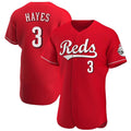 tocy C.Reds #3 Ke'Bryan Hayes Player Red Limited Elite Home Stitched Jerseys