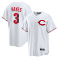 tocy C.Reds #3 Ke'Bryan Hayes Player White Home Game Stitched Jerseys